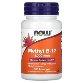 Thực phẩm chức năng NOW Foods Methyl B-12 1.000 mcg 100 Lozenges 733739004956