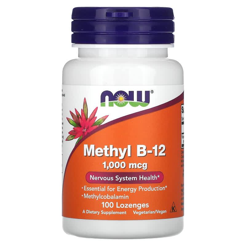NOW Foods Methyl B-12 1.000 mcg 100 Lozenges 8 Thực phẩm chức năng NOW Foods Methyl B-12 1.000 mcg 100 Lozenges 733739004956