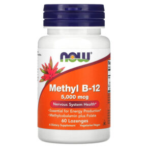 Thực phẩm chức năng NOW Foods Methyl B-12 5.000 mcg 60 Lozenges 733739004963