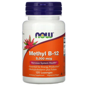 Thực phẩm chức năng NOW Foods Methyl B-12 5000 mcg 120 Lozenges 733739004932