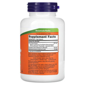 Thực phẩm bổ sung NOW Foods Milk Thistle Extract Double Strength 300 mg 200 Veg Capsules 733739047533