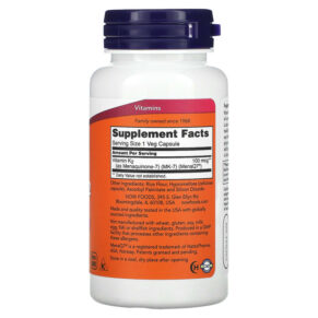 Thực phẩm bổ sung NOW Foods MK-7 Vitamin K-2 100 mcg 120 Veg Capsules 733739009937