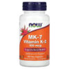 Thực phẩm chức năng NOW Foods MK-7 Vitamin K-2 100 mcg 120 Veg Capsules 733739009937
