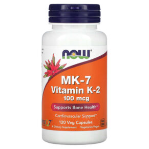 Thực phẩm chức năng NOW Foods MK-7 Vitamin K-2 100 mcg 120 Veg Capsules 733739009937