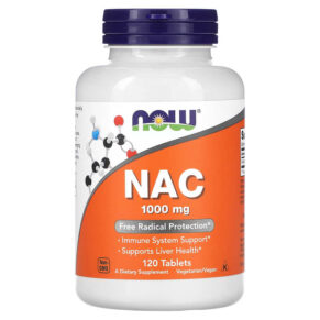 Thực phẩm chức năng NOW Foods NAC 1.000 mg 120 Tablets 733739001856