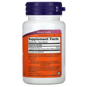 Thực phẩm bổ sung NOW Foods Nattokinase 100 mg 60 Veg Capsules 733739031402