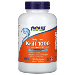 Thực phẩm chức năng NOW Foods Neptune Krill 1000 1.000 mg 120 Softgels 733739016294