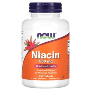 Thực phẩm chức năng NOW Foods Niacin 500 mg 250 Tablets 733739004826