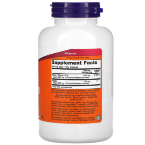 Thực phẩm bổ sung NOW Foods Niacin Flush-Free Double Strength 500 mg 180 Veg Capsules 733739005007