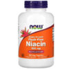Thực phẩm chức năng NOW Foods Niacin Flush-Free Double Strength 500 mg 180 Veg Capsules 733739005007
