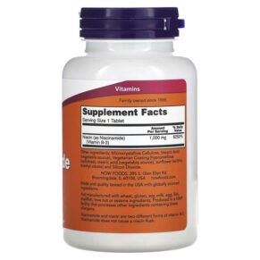 Thực phẩm bổ sung NOW Foods Niacinamide 1.000 mg 90 Tablets 733739004512