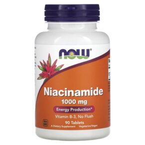 Thực phẩm chức năng NOW Foods Niacinamide 1.000 mg 90 Tablets 733739004512