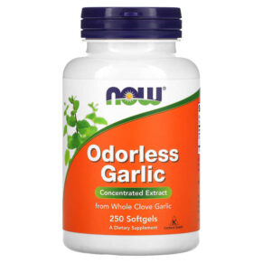 Thực phẩm chức năng NOW Foods Odorless Garlic Concentrated Extract 250 Softgels 733739018083
