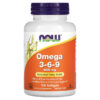 Thực phẩm chức năng NOW Foods Omega 3-6-9 1.000 mg 100 Softgel 733739018359