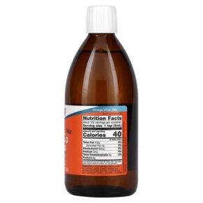 Thực phẩm bổ sung NOW Foods Omega-3 Fish Oil Lemon Flavored 16.9 fl oz (500 ml) 733739016607
