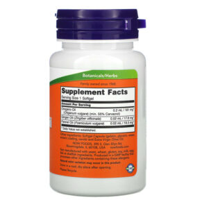 Thực phẩm bổ sung NOW Foods Oregano Oil 90 Softgels 733739047328