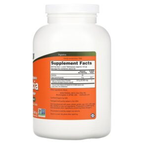 Thực phẩm bổ sung NOW Foods Organic Acacia Pure Powder 12 oz (340 g) 733739059055