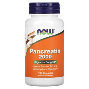 Thực phẩm chức năng NOW Foods Pancreatin 2000 100 Capsules 733739029454