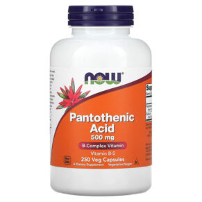 Thực phẩm chức năng NOW Foods Pantothenic Acid 500 mg 250 Veg Capsules 733739004888