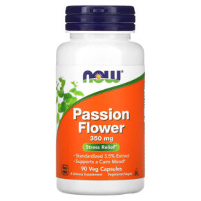 Thực phẩm chức năng NOW Foods Passion Flower 350 mg 90 Veg Capsules 733739047632