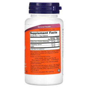 Thực phẩm bổ sung NOW Foods Phosphatidyl Serine 100 mg 60 Veg Capsules 733739023803