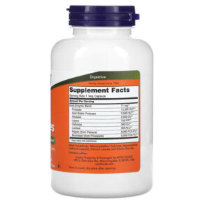 Thực phẩm bổ sung NOW Foods Plant Enzymes 240 Veg Capsules 733739029676