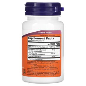 Thực phẩm bổ sung NOW Foods PQQ Energy 30 Veg Capsules 733739031686