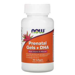 Thực phẩm chức năng NOW Foods Prenatal Gels + DHA 90 Softgels 733739038098