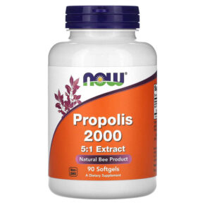 Thực phẩm chức năng NOW Foods Propolis 2000 5:1 Extract 90 Softgels 733739025432