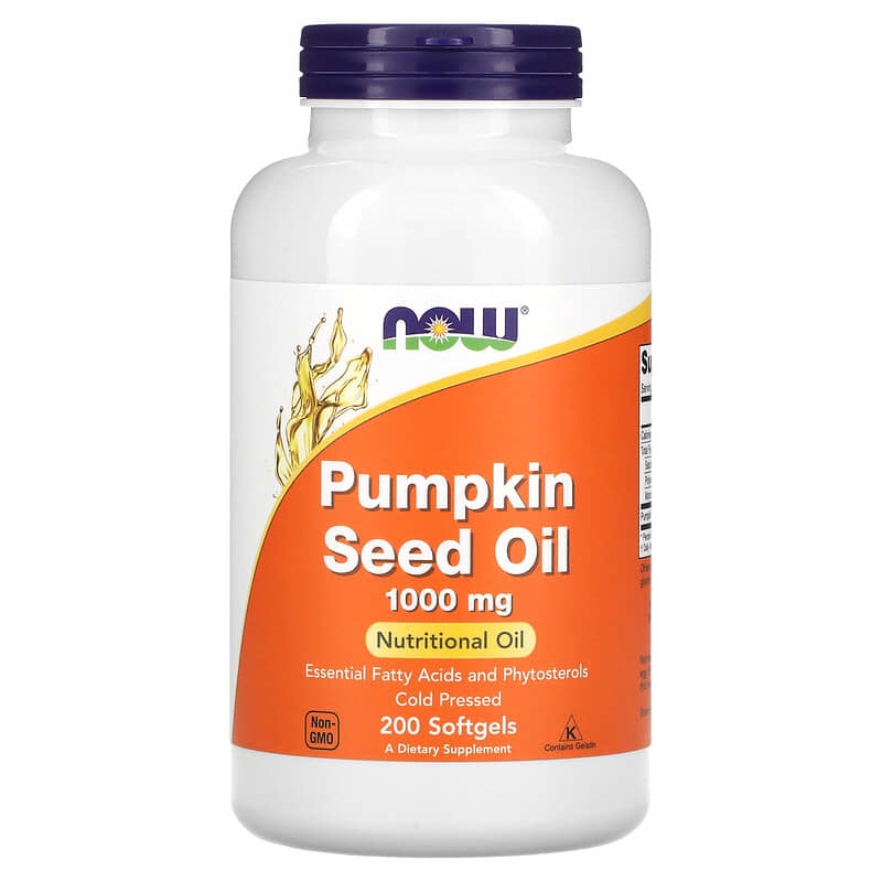 NOW Foods Pumpkin Seed Oil 1.000 mg 200 Softgels 8 Thực phẩm chức năng NOW Foods Pumpkin Seed Oil 1.000 mg 200 Softgels 733739018434