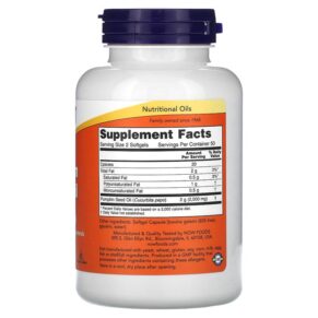 Thực phẩm bổ sung NOW Foods Pumpkin Seed Oil 500 mg 100 Softgels 733739018403