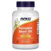 Thực phẩm chức năng NOW Foods Pumpkin Seed Oil 500 mg 100 Softgels 733739018403