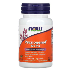 Thực phẩm chức năng NOW Foods Pycnogenol 100 mg 60 Veg Capsules 733739032676