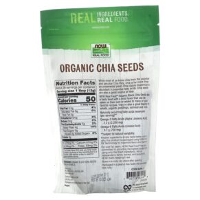Thực phẩm bổ sung NOW Foods Real Food Organic Chia Seeds 12 oz (340 g) 733739062444