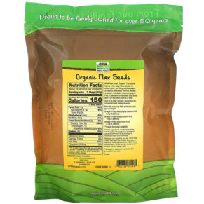 Thực phẩm bổ sung NOW Foods Real Food Organic Flax Seeds 32 oz (907 g) 733739062581