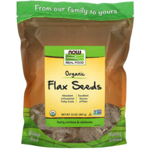 Thực phẩm chức năng NOW Foods Real Food Organic Flax Seeds 32 oz (907 g) 733739062581