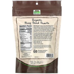 Thực phẩm bổ sung NOW Foods Real Food Organic Hemp Seed Hearts 8 oz (227 g) 733739062819