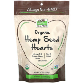 Thực phẩm chức năng NOW Foods Real Food Organic Hemp Seed Hearts 8 oz (227 g) 733739062819