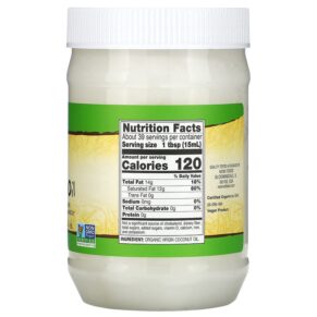 Thực phẩm bổ sung NOW Foods Real Food Organic Virgin Coconut Oil 20 fl oz (591 ml) 733739017260