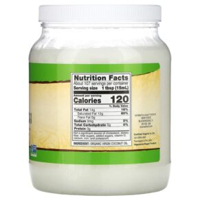 Thực phẩm bổ sung NOW Foods Real Food Organic Virgin Coconut Oil 54 fl oz (1.6 L) 733739017352