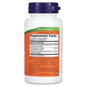 Thực phẩm bổ sung NOW Foods Rei-Shi Mushrooms 270 mg 100 Veg Capsules 733739047335