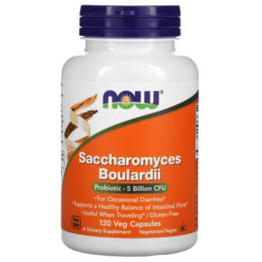 Thực phẩm chức năng NOW Foods Saccharomyces Boulardii 5 Billion CFU 120 Veg Capsules 733739029522
