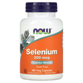 Thực phẩm chức năng NOW Foods Selenium 200 mcg 180 Veg Capsules 733739014863