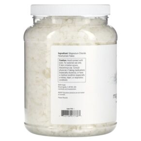 Thực phẩm bổ sung NOW Foods Solutions Magnesium Flakes 100% Pure 54 oz (1531 g) 733739077387