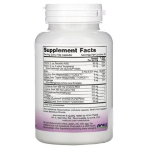 Thực phẩm bổ sung NOW Foods Solutions Vegan Hair Skin & Nails 90 Veg Capsules 733739033819