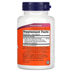 Thực phẩm bổ sung NOW Foods Soy Isoflavones 120 Veg Capsules 733739032881