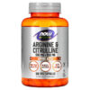 Thực phẩm chức năng NOW Foods Sports Arginine & Citrulline 120 Veg Capsules 733739000378