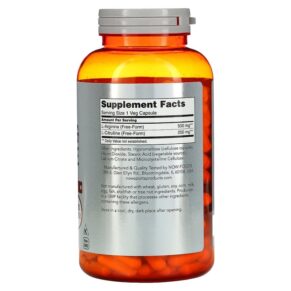 Thực phẩm bổ sung NOW Foods Sports Arginine & Citrulline 240 Veg Capsules 733739000385