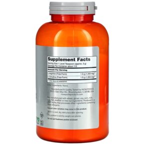 Thực phẩm bổ sung NOW Foods Sports Arginine & Citrulline Powder 12 oz (340 g) 733739002044