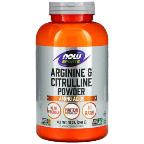 Thực phẩm chức năng NOW Foods Sports Arginine & Citrulline Powder 12 oz (340 g) 733739002044
